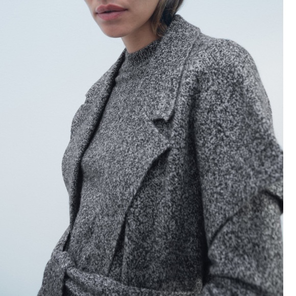 ZARA FLECKED 100% WOOL VEST - Picture 6 of 14